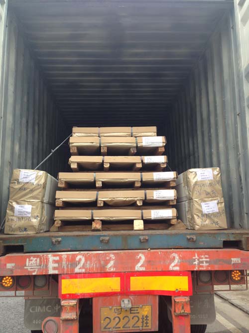 combined container, stainless steel tubes and sheets
